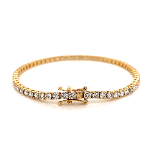 PULSERA TENIS 4P TCW 18K YG 4.20 RD