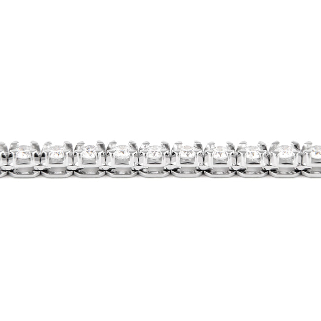 2,96 quilates. Pulsera de tenis con diamantes naturales