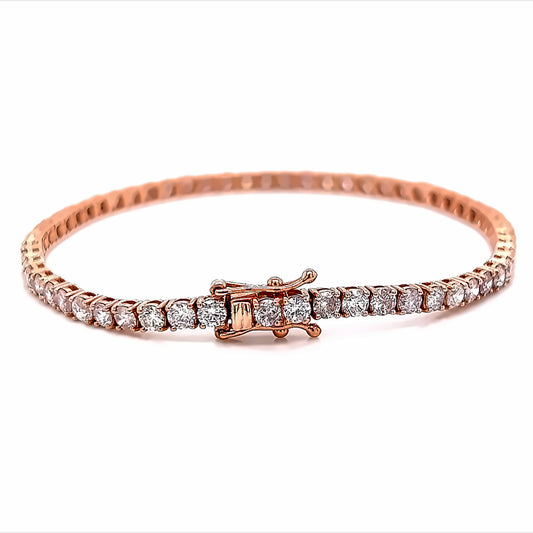 PULSERA DE TENIS 18K RG 5.10 TCW RD