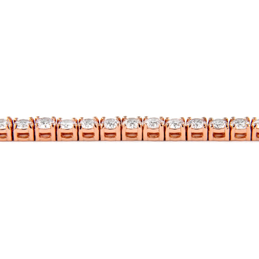 Pulsera de tenis de 14 k Rg 4,38 Rd Tcw