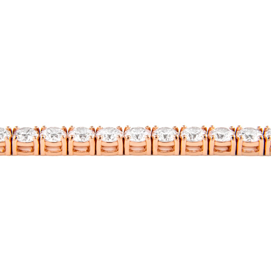 Pulsera de tenis 4p de 14k Rg 7.92 Rd Tcw
