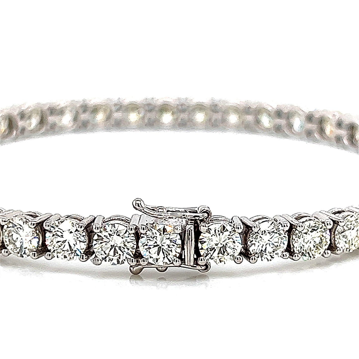 11,42 quilates. Pulsera de tenis con diamantes naturales