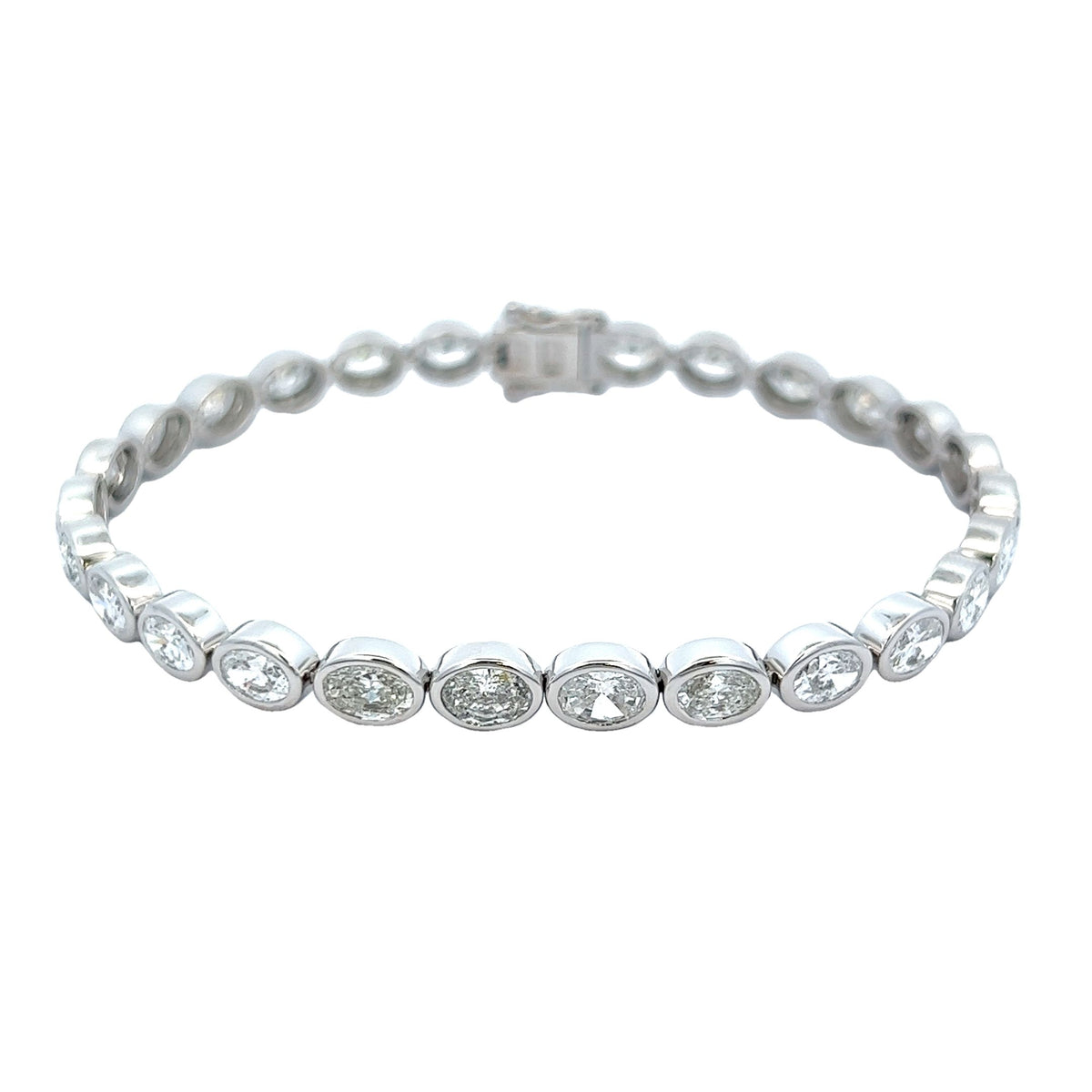 8.46 Cts Natural Diamond Oval Tennis Bracelet Ice & Company