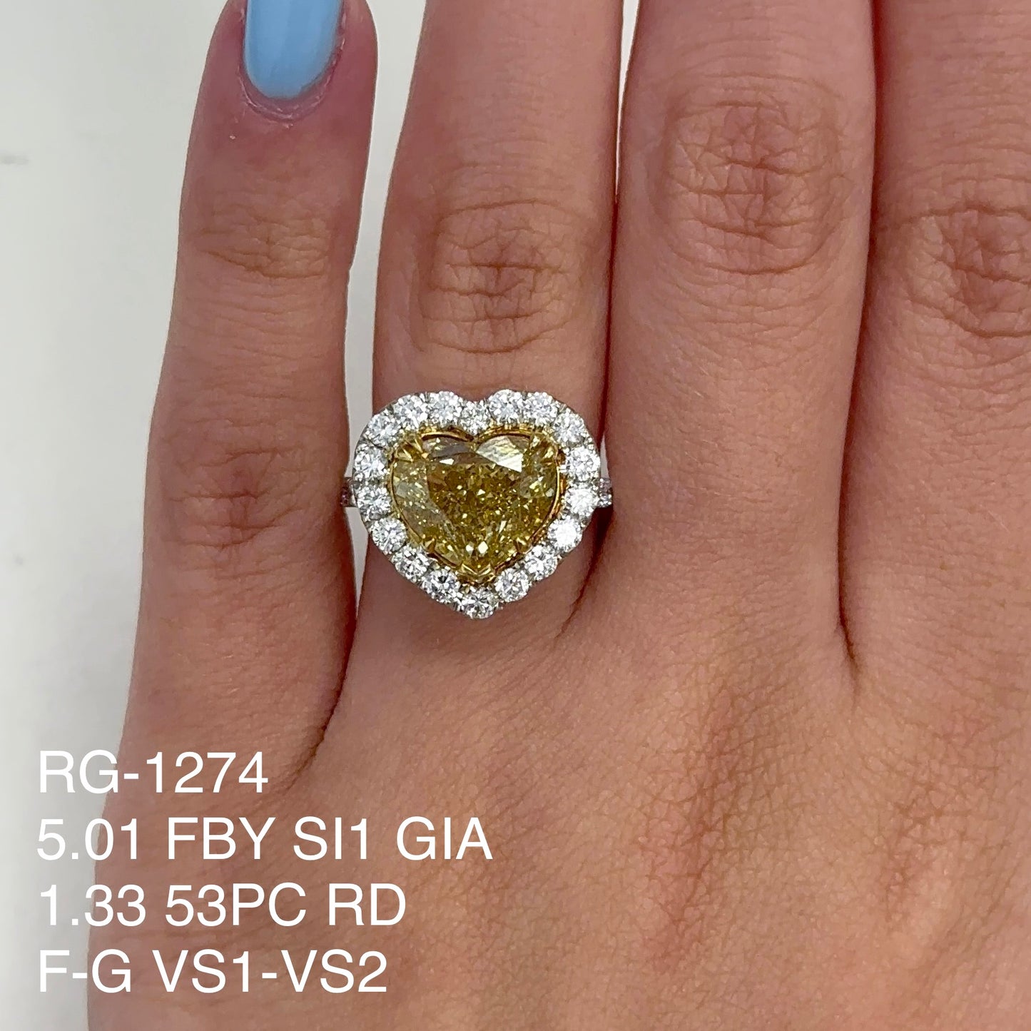 5.01 Cts Natural Heart Shape Fancy Brown Yellow Diamond Halo Ring GIA