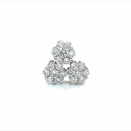 14K WG 1.09 RD TCW ROSITAS DE 3 CAPAS
