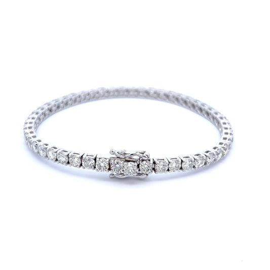 Pulsera Tenis De Diamantes Naturales 9.19 Cts