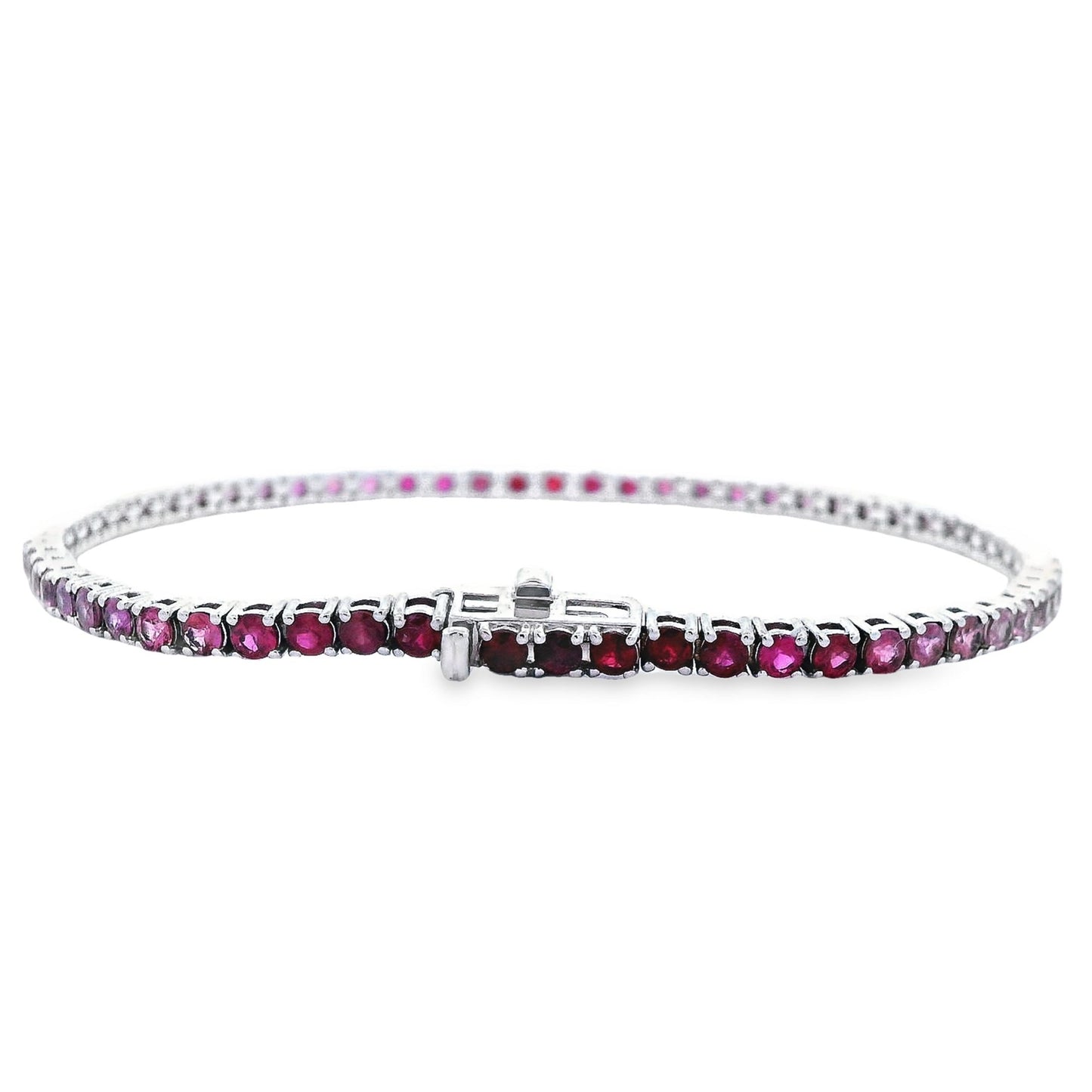 4.73 Cts. Sapphire Ruby Pint to Red Tennis Bracelet
