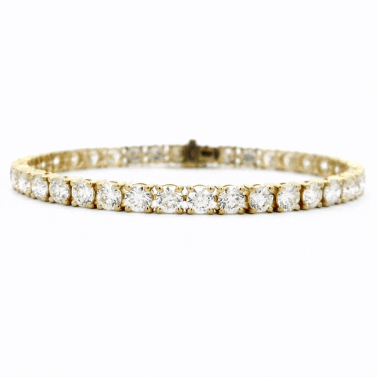 11,43 quilates. Pulsera de tenis con diamantes naturales