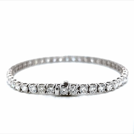 Pulsera de tenis 4p de 14k Wg 8.56 Rd Tcw