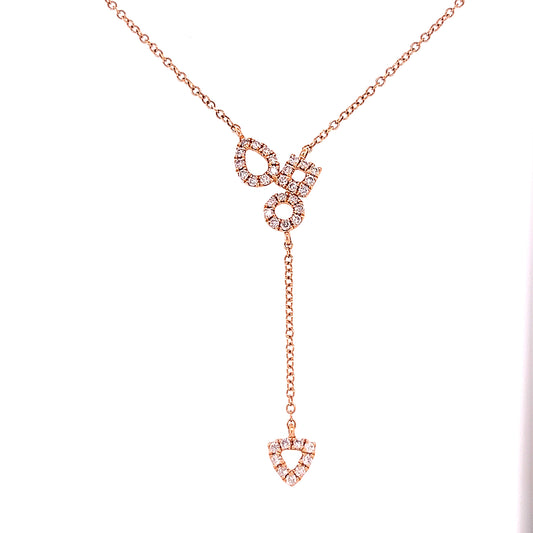 18k Rg 0.37 Rd Tcw Mix Shapes Necklace