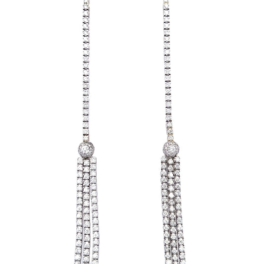 Collar de 3 capas de 18k Wg 9.02 Rd Tcw