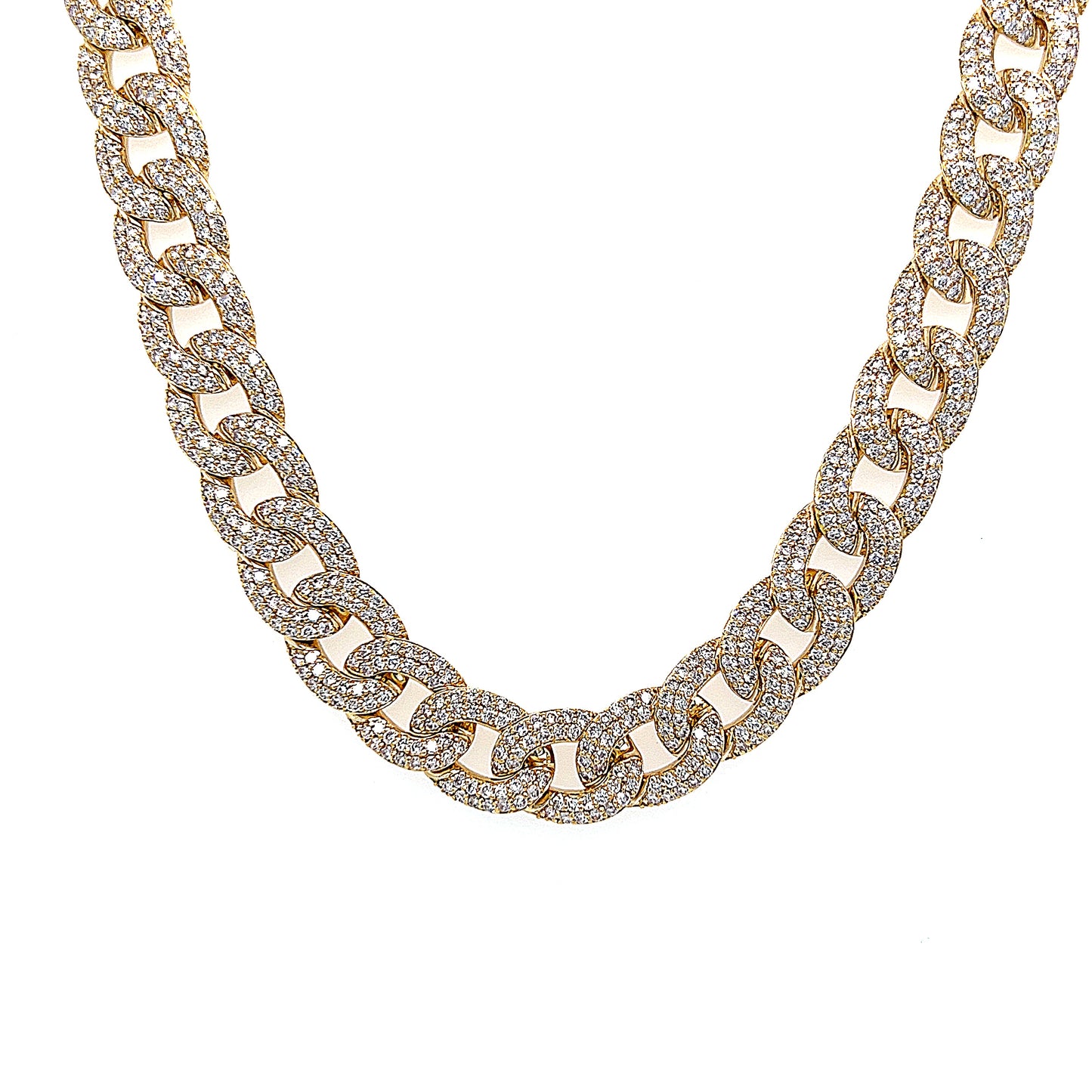 Collar De Eslabones Tcw De 18k Yg 13.44 Rd