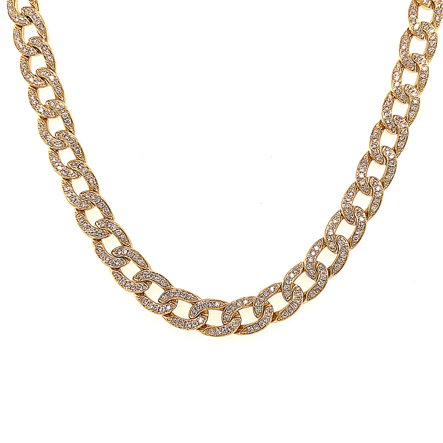 Collar De Eslabones Tcw De 18k Yg 3.49 Rd