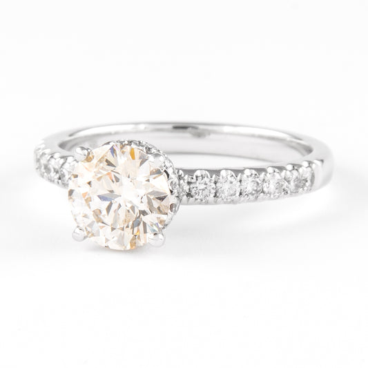 1.20 Cts Natural Diamond Solitaire Engagement Ring