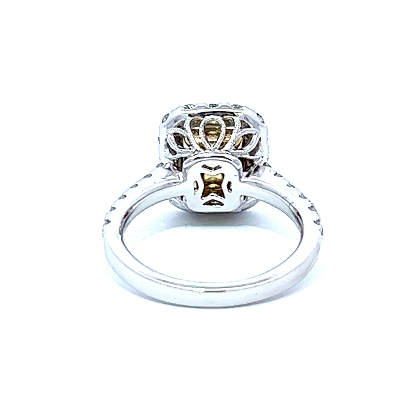 1.96 EC Emerald & Diamonds Halo Ring