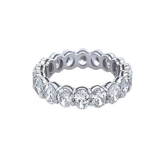 4.98 Cts Natural Diamond Oval Eternity Band