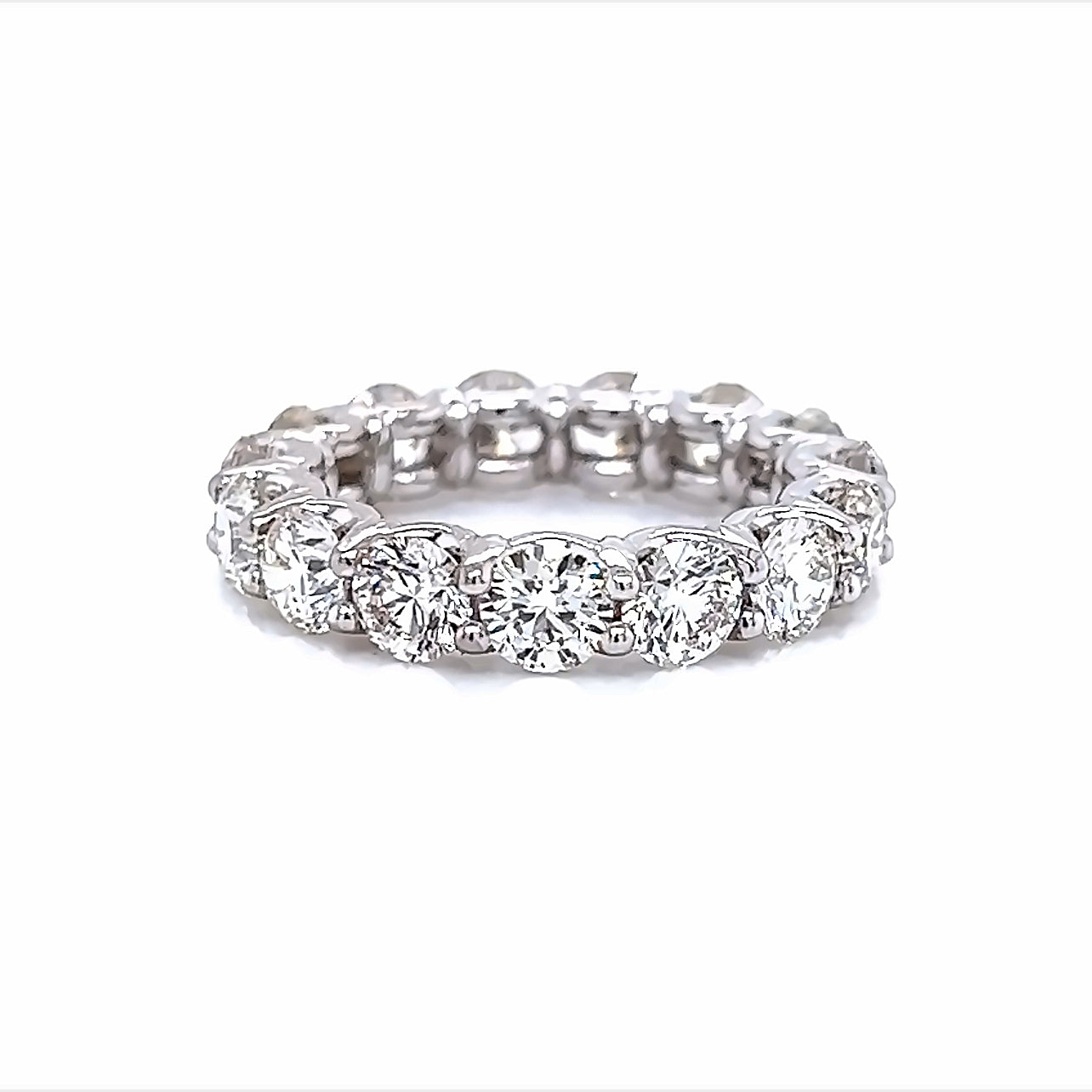 5.97 Cts Natural Diamond Round Eternity Band