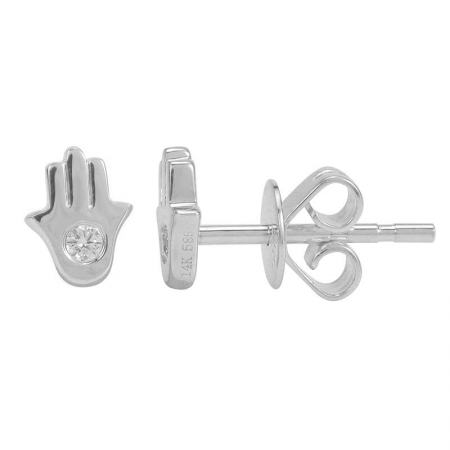 14k Gold Diamond Earrings Product