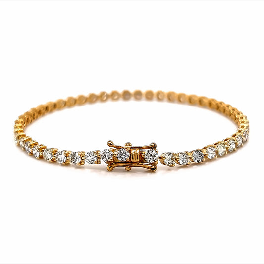 PULSERA 3P DE TENIS TCW 18K YG 4.73 RD
