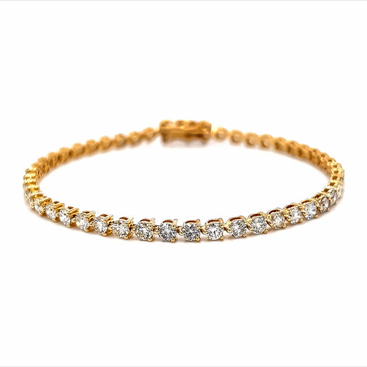 PULSERA 3P DE TENIS TCW 18K YG 4.73 RD