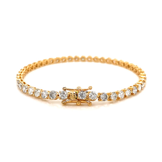 PULSERA 3P DE TENIS TCW 18K YG 5.39 RD
