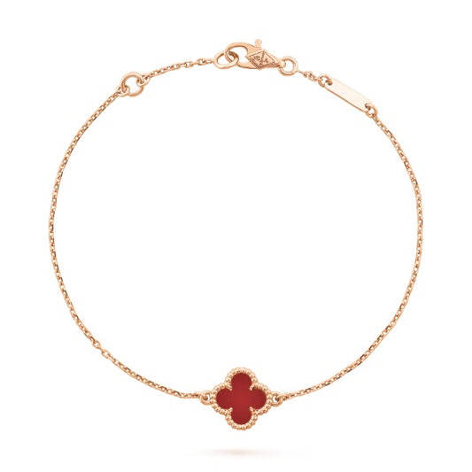 18K YG ALHAMBRA SIMPLE ROJO