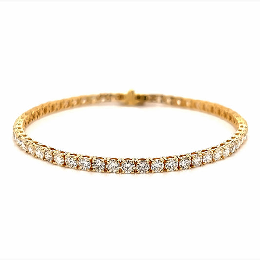 PULSERA TENIS 4P TCW 18K YG 5.89 RD