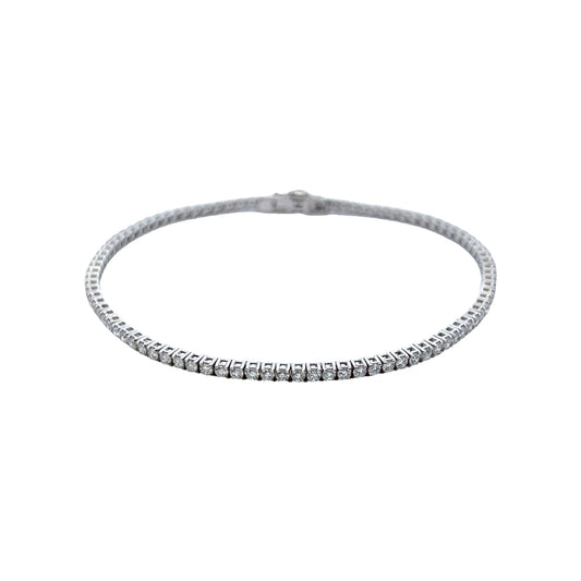 PULSERA TENIS 4P 14K WG 2.04 RD TCW