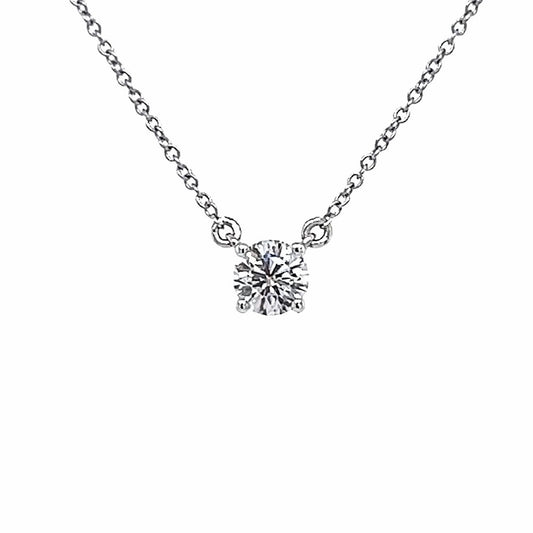 Collar HD de 14K WG de 0,25 cts